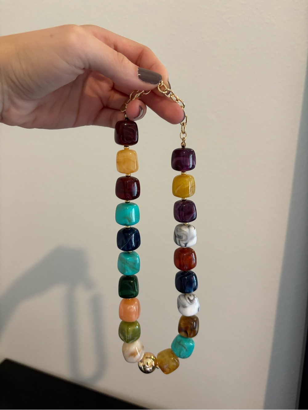 Multi-Color Beaded Statement Necklace - Women Jewelry